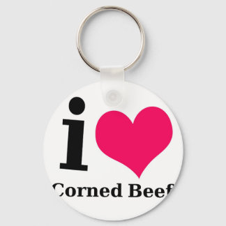 I Liebe Corned Beef Schlüsselanhänger