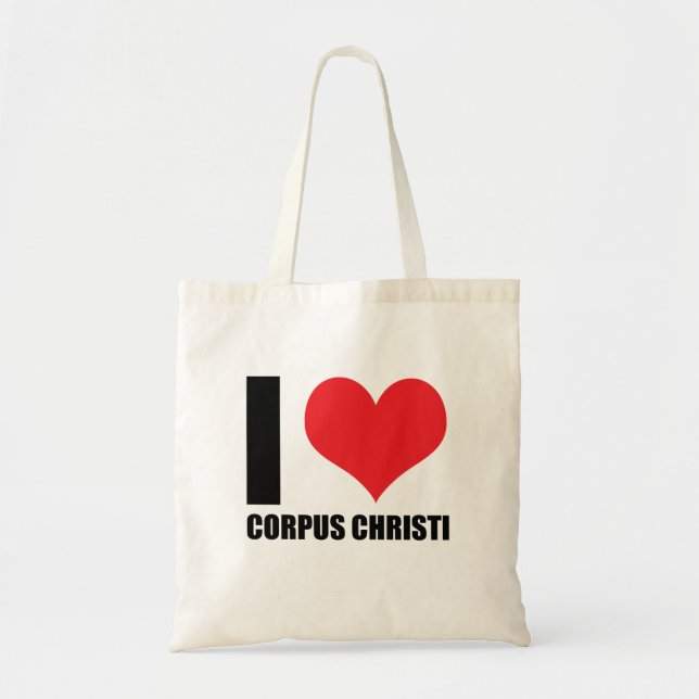 I Liebe Corpus Christi Tragetasche (Vorne)