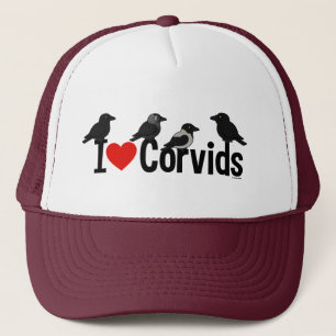 I Liebe Corvids Truckerkappe