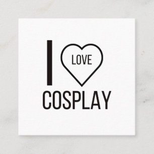 I LIEBE COSPAY QUADRATISCHE VISITENKARTE