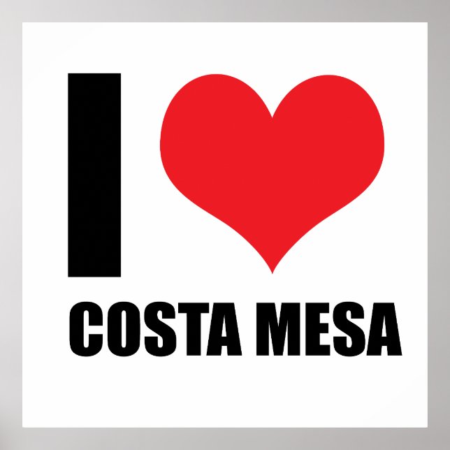 I Liebe Costa Mesa Poster (Vorne)