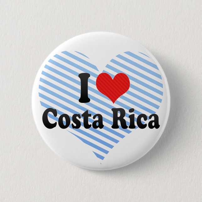 I Liebe Costa Rica Button (Vorderseite)