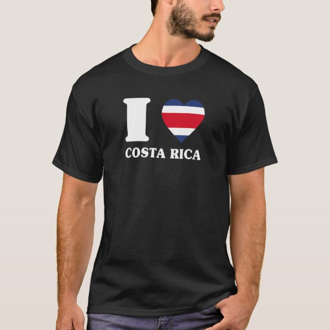 I Liebe Costa Rica für Costa Rica Fan Ich liebe Co T-Shirt (Vorderseite)