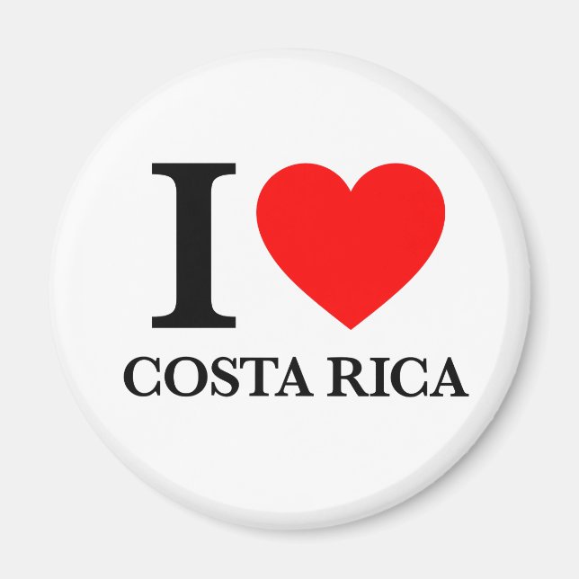 I Liebe Costa Rica Magnet (Vorne)