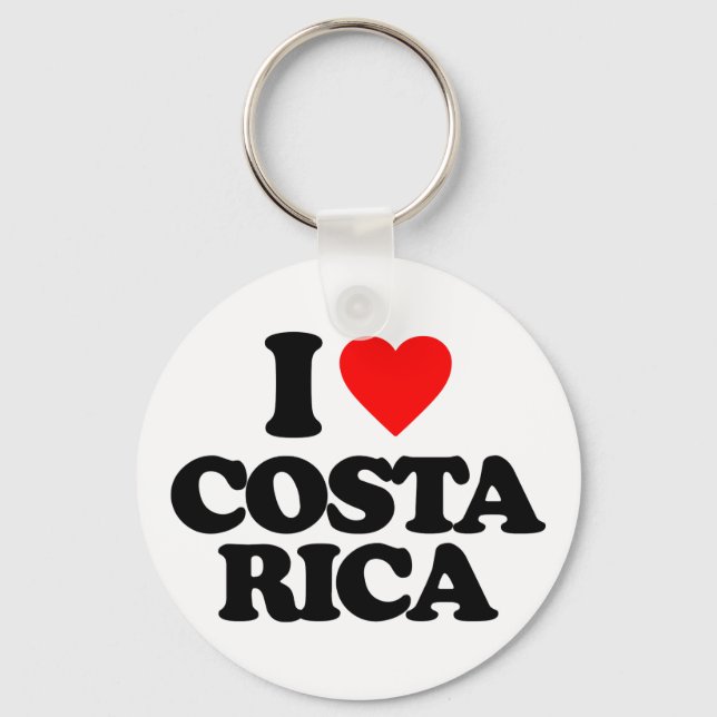 I LIEBE COSTA RICA SCHLÜSSELANHÄNGER (Vorderseite)