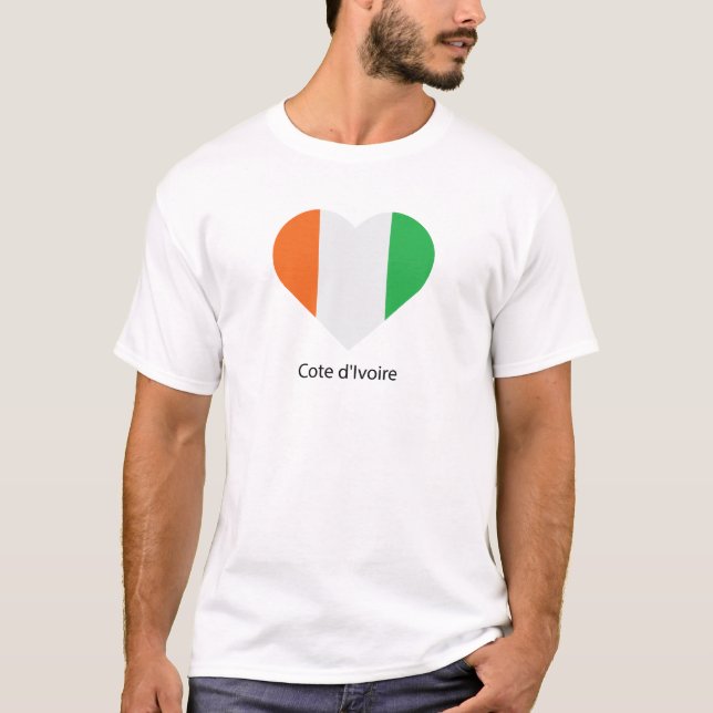 I Liebe Cote D'lvoire T-Shirt (Vorderseite)