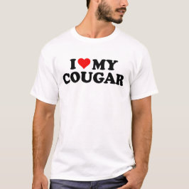 I Liebe Cougars Funny Cougar Valentine's Day 3WH1 T-Shirt