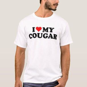 I Liebe Cougars Funny Cougar Valentine's Day 3WH1 T-Shirt