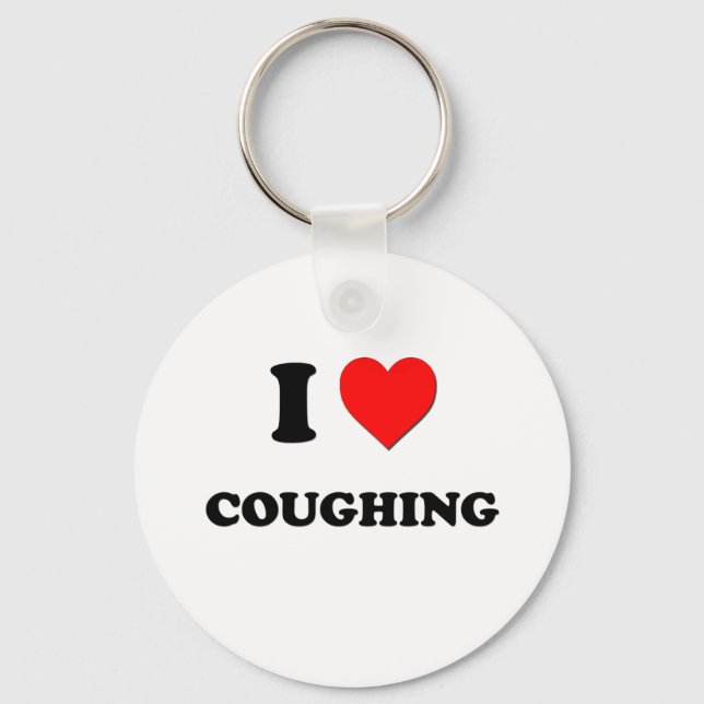 I Liebe Coughing Schlüsselanhänger (Vorderseite)