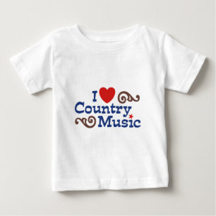 I Liebe Country Music Baby T-shirt