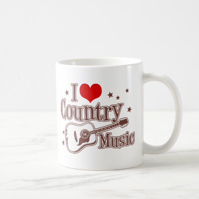 I Liebe Country Music Kaffeetasse (Rechts)