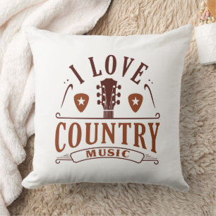 I Liebe Country Music Kissen