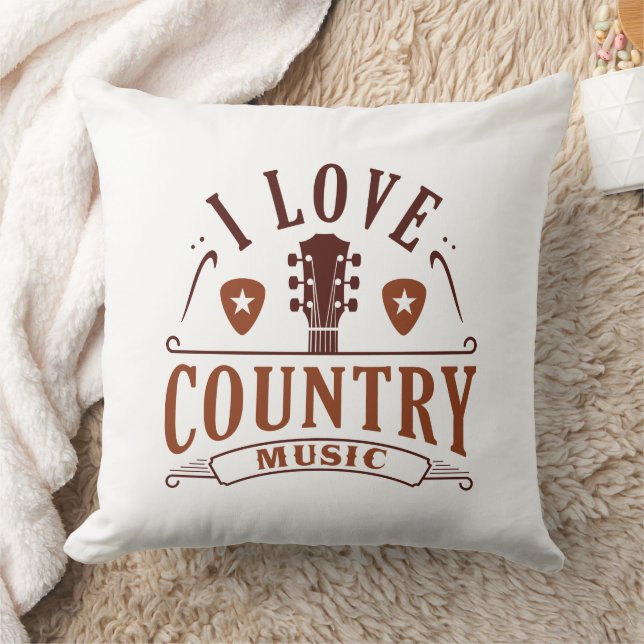 I Liebe Country Music Kissen (Decke)