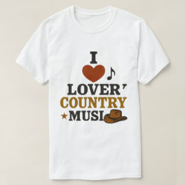 I Liebe Country Music White T - Shirt