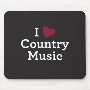 I Liebe-Countrymusik Mousepad