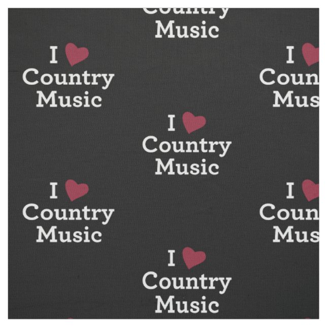 I Liebe-Countrymusik Stoff (Muster)