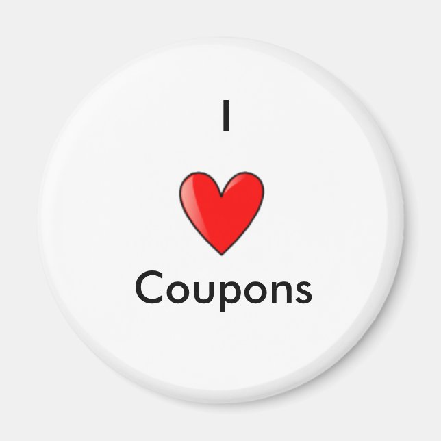 I Liebe Coupons Magnet (Vorne)