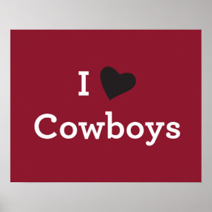 I Liebe Cowboys Poster