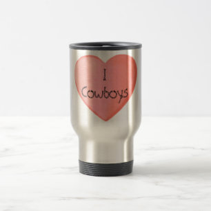 I Liebe-Cowboys! Rostfreier Stahl-Reise-Tasse Reisebecher