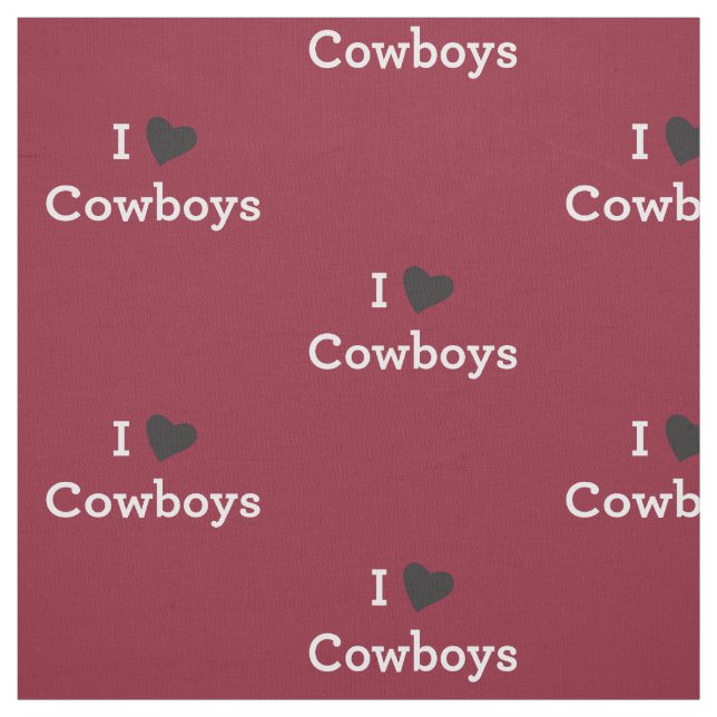 I Liebe-Cowboys Stoff (Muster)