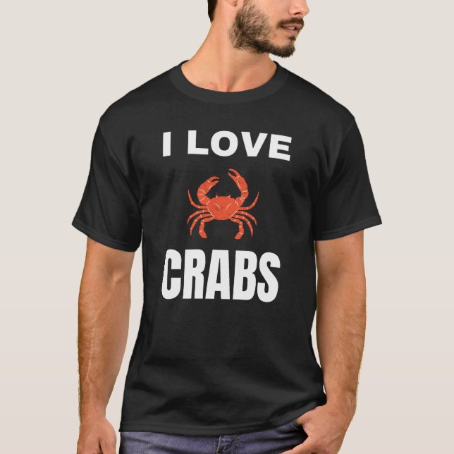 I Liebe Crabs T-Shirt (Vorderseite)