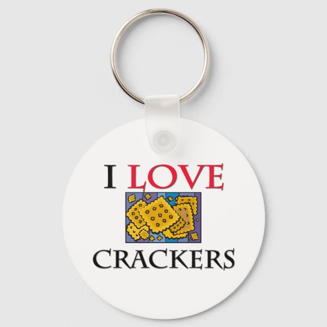 I Liebe Crackers Schlüsselanhänger (Vorderseite)