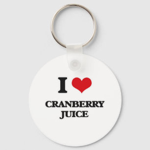I Liebe Cranberry Saft Schlüsselanhänger