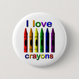I Liebe Crayons Button Back Button