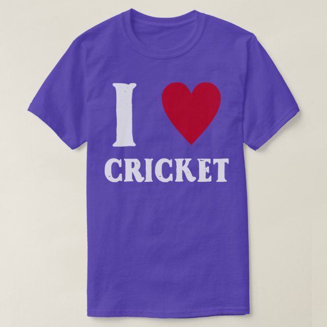 I Liebe Cricket5 T-Shirt (Design vorne)