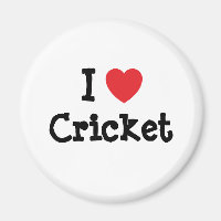 I Liebe Cricket-Herz-Brauch personalisiert