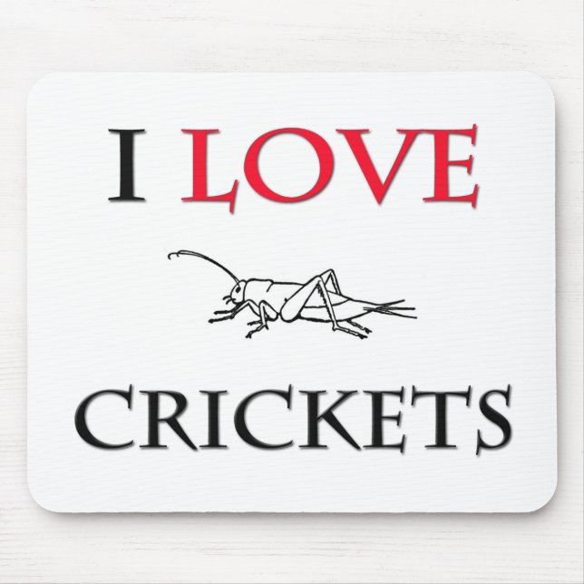 I Liebe Crickets Mousepad (Vorne)