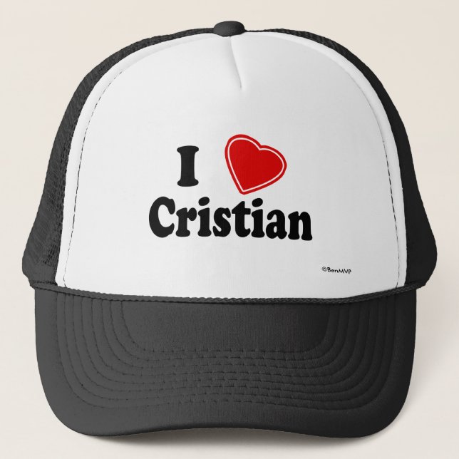 I Liebe Cristian Truckerkappe (Vorderseite)