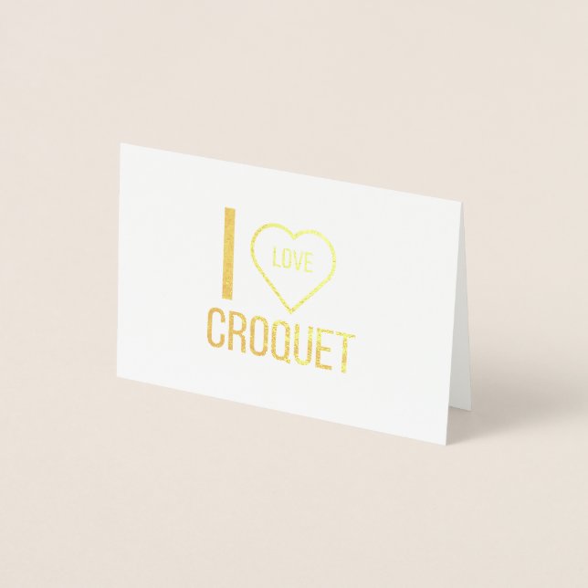 I LIEBE CROQUET FOLIENKARTE (Vorderseite)