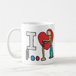 I Liebe Croquet Kaffeetasse