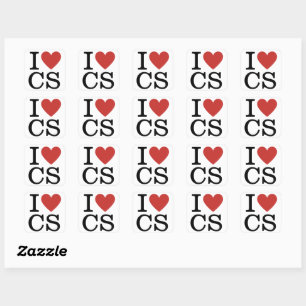 I ❤️ Liebe CS - Kundendienstabteilung - STICKER