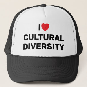I Liebe Cultural Diversity™ Trucker Hat Truckerkappe
