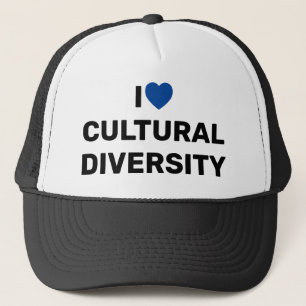 I Liebe Cultural Diversity™ Trucker Hat Truckerkappe