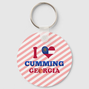 I Liebe Cumming, Georgia Schlüsselanhänger