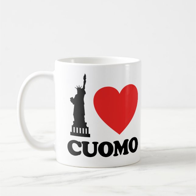 I Liebe Cuomo | Freiheitsstatue Kaffeetasse (Links)