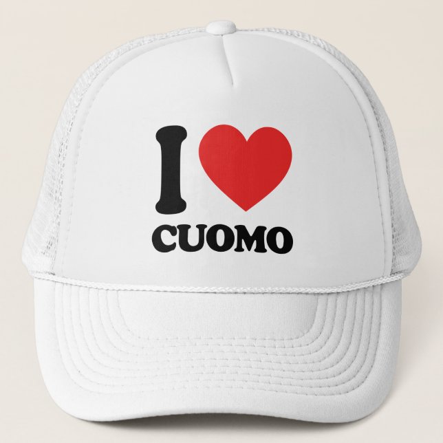 I Liebe Cuomo Truckerkappe (Vorderseite)