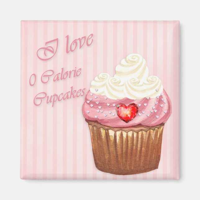 I Liebe Cupcakes Kühlschrank Magnet (Vorne)
