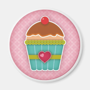 I Liebe Cupcakes Magnet