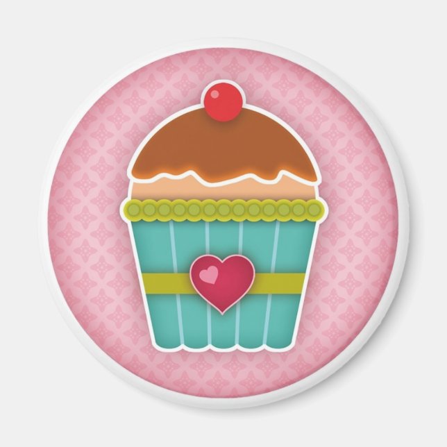 I Liebe Cupcakes Magnet (Vorne)