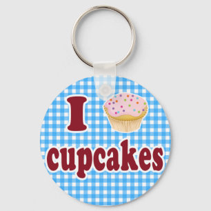 I Liebe Cupcakes Schlüsselanhänger