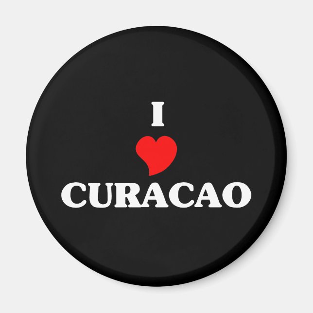 I Liebe Curacao Magnet (Vorne)