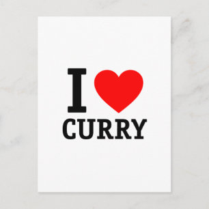 I Liebe Curry Postkarte