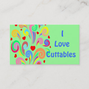 I Liebe Cuttables Geschäfts-Karten-Landschaft Visitenkarte