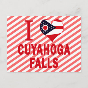I Liebe Cuyahoga Falls, Ohio Postkarte
