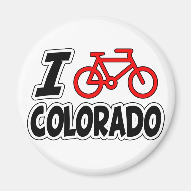 I Liebe Cycling Colorado Magnet (Vorne)