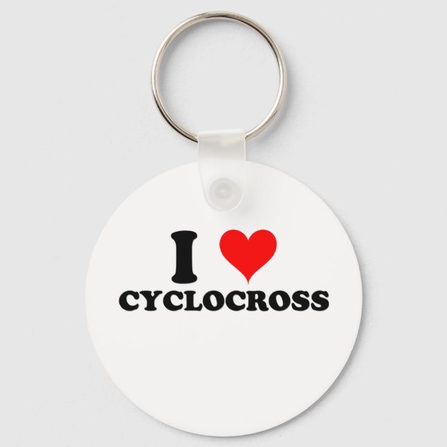 I Liebe Cyclocross Schlüsselanhänger (Vorderseite)